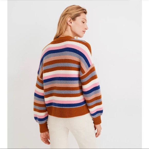 Madewell Striped Cardigan Sweater - Picture 4 of 7